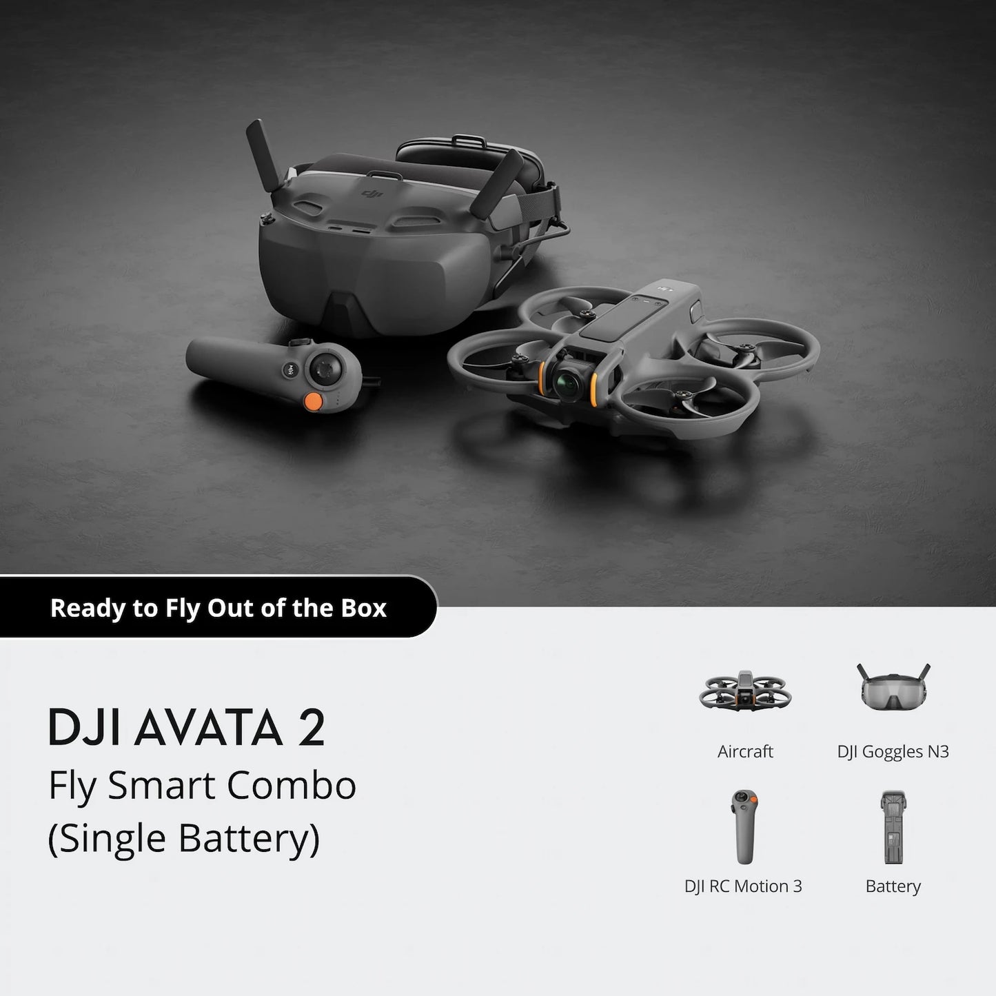 DJI Avata 2 Fly Smart Combo (Single Battery)