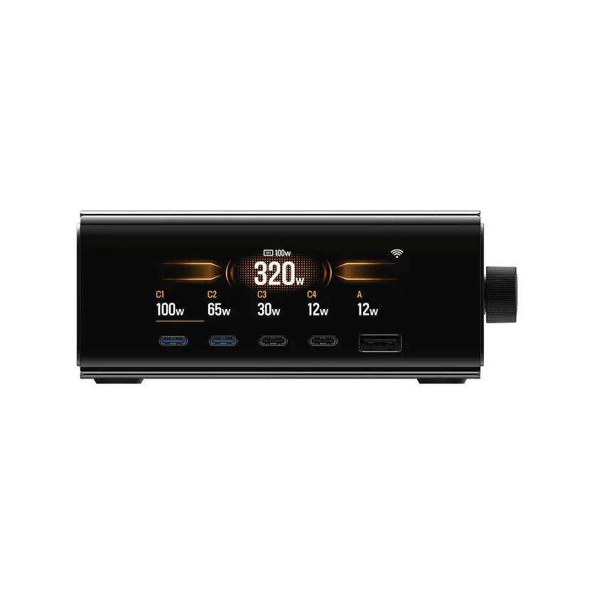 EcoFlow RAPID Pro - Stationär Laddare (320W, 5 portar, GaN)