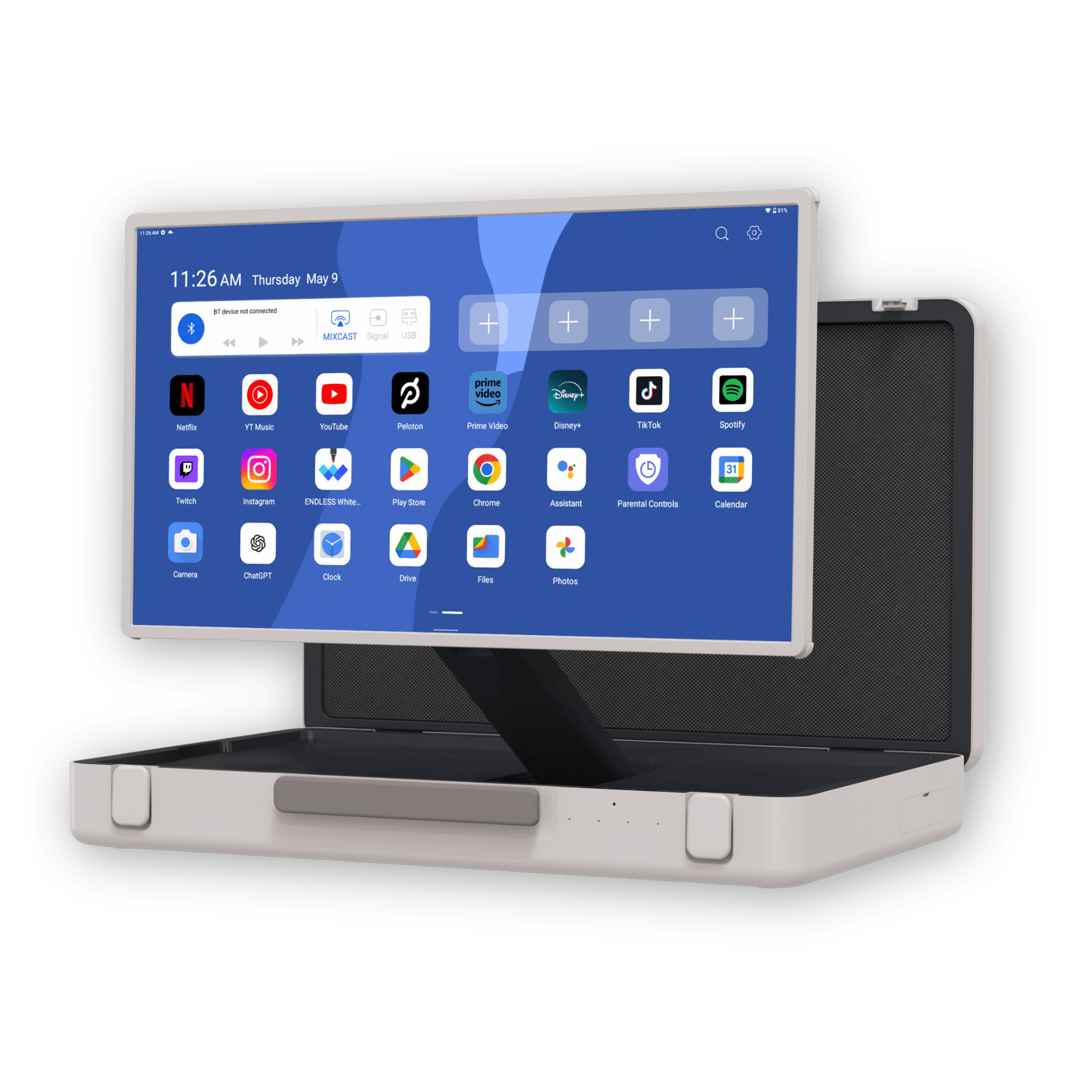 CYCLONE Express 27 Portable Touch Monitor - Beige