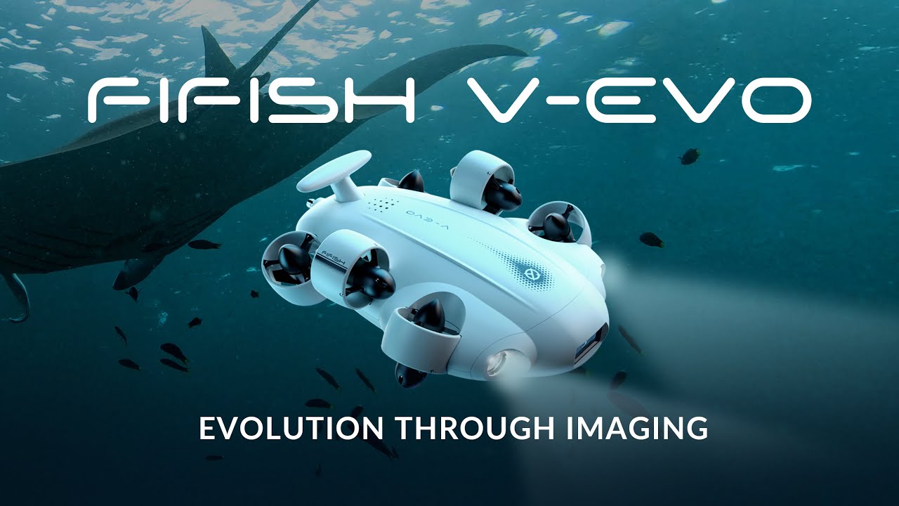 Ladda video: FIFISH V-EVO ROV undervattensdrönare. En prisvärd modell som är perfekt för dig som vill börja utforska under ytan.