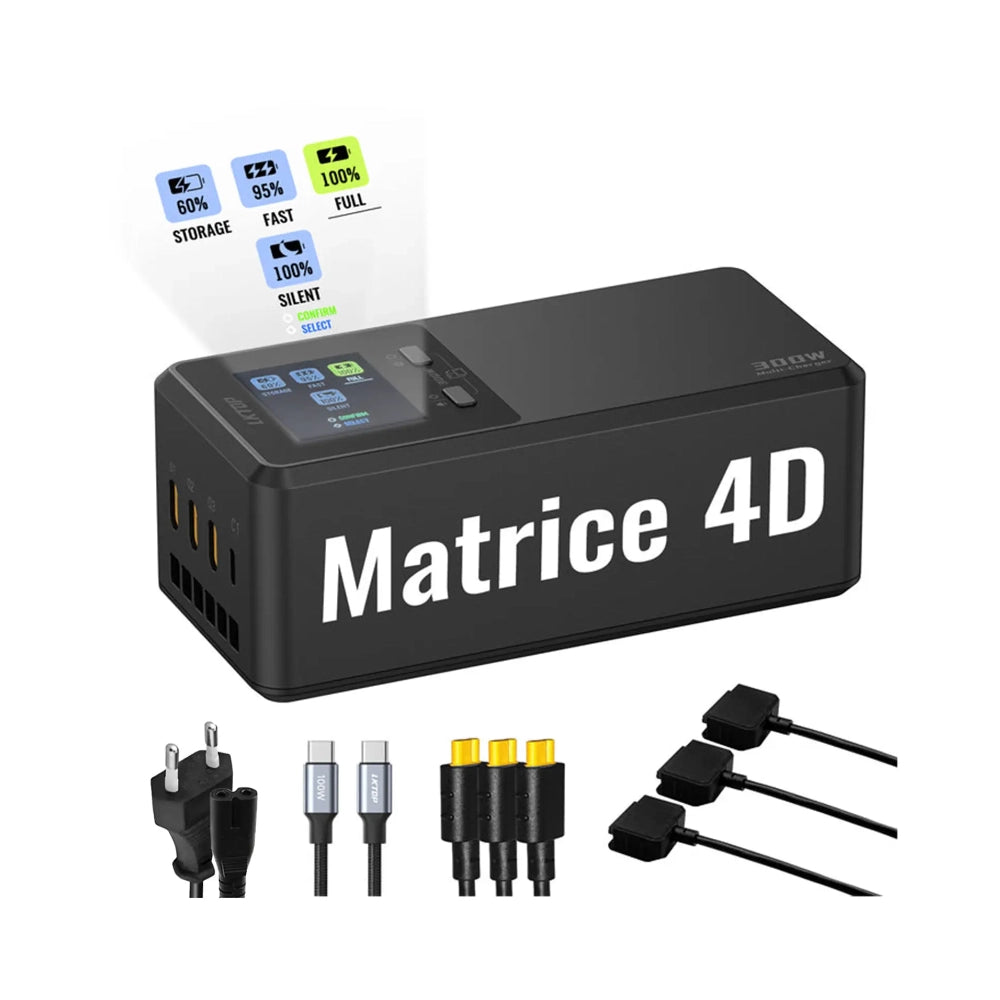 LKTOP 300W Three-Way Charger for Matrice 4D/TD