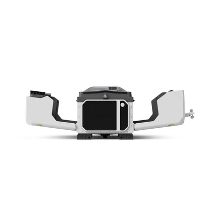 DJI Dock 4 öppen, framifrån