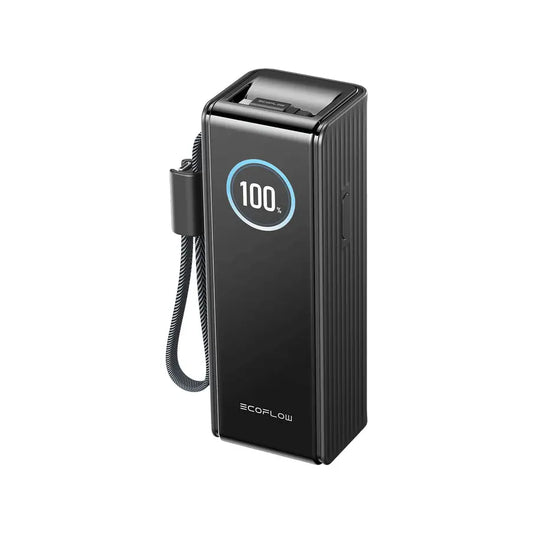 EcoFlow RAPID Inbyggda kablar (25 000 mAh 100/170W) Svart