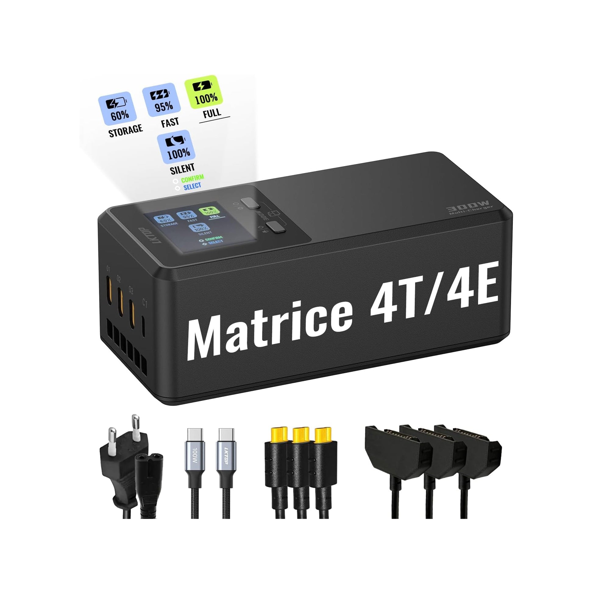 LKTOP 300W Three-Way Charger for Matrice 4 Series