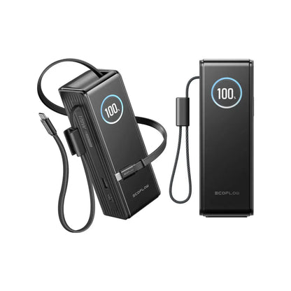 EcoFlow RAPID Inbyggda kablar (25 000 mAh 100/170W) Silver