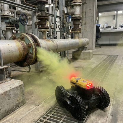 ROBOTANK mäter gasläckage i industrimiljö