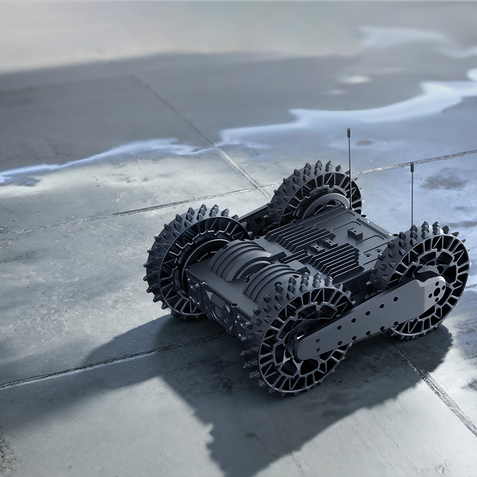 ROBOTANK ZC-350 på vått underlag